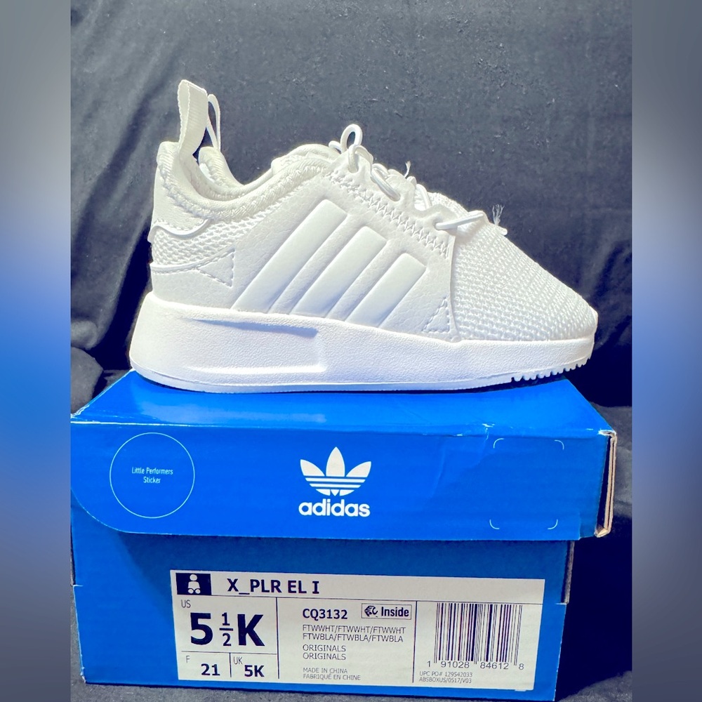 adidas X_PLR toddler size 5.5 white